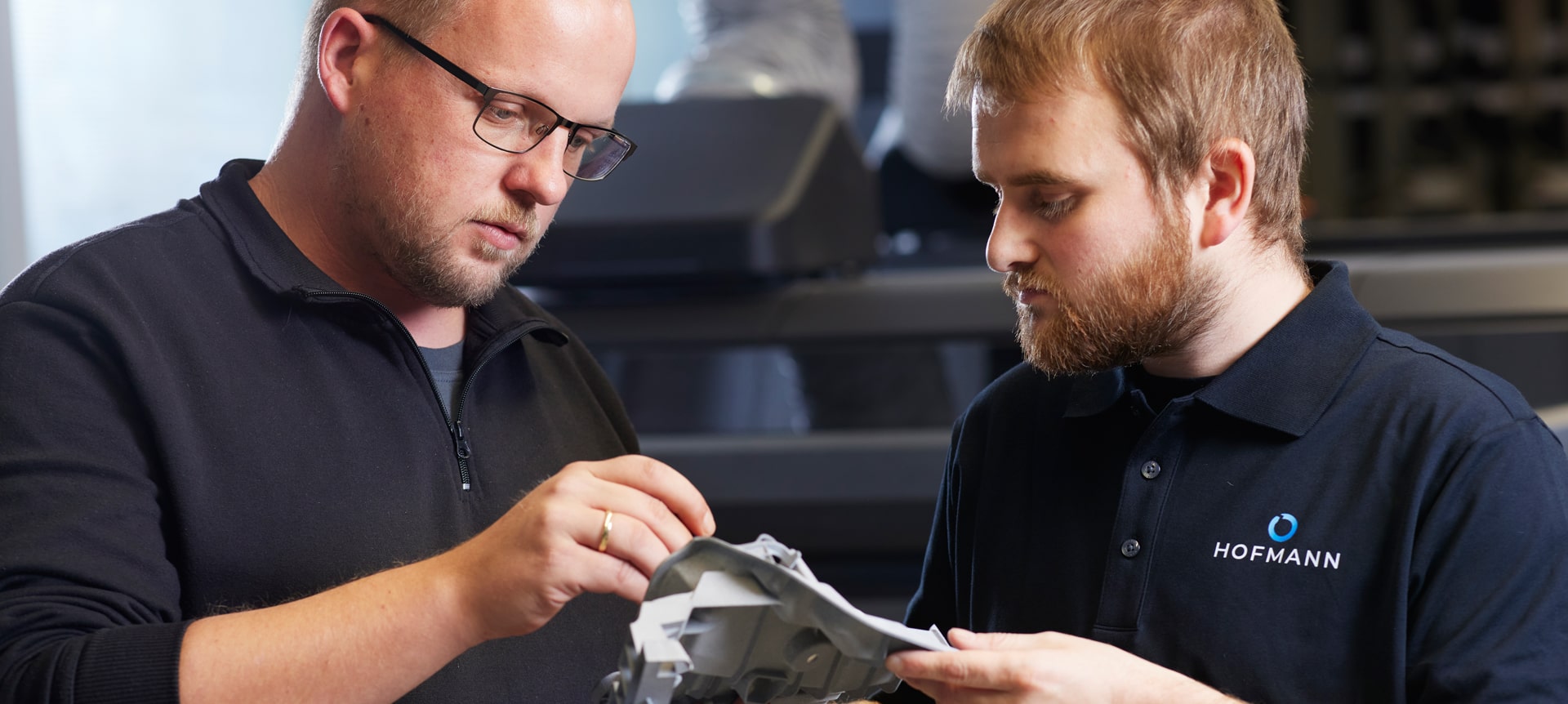 3D-Druck Produktionsverlagerung Teil-Begutachtung